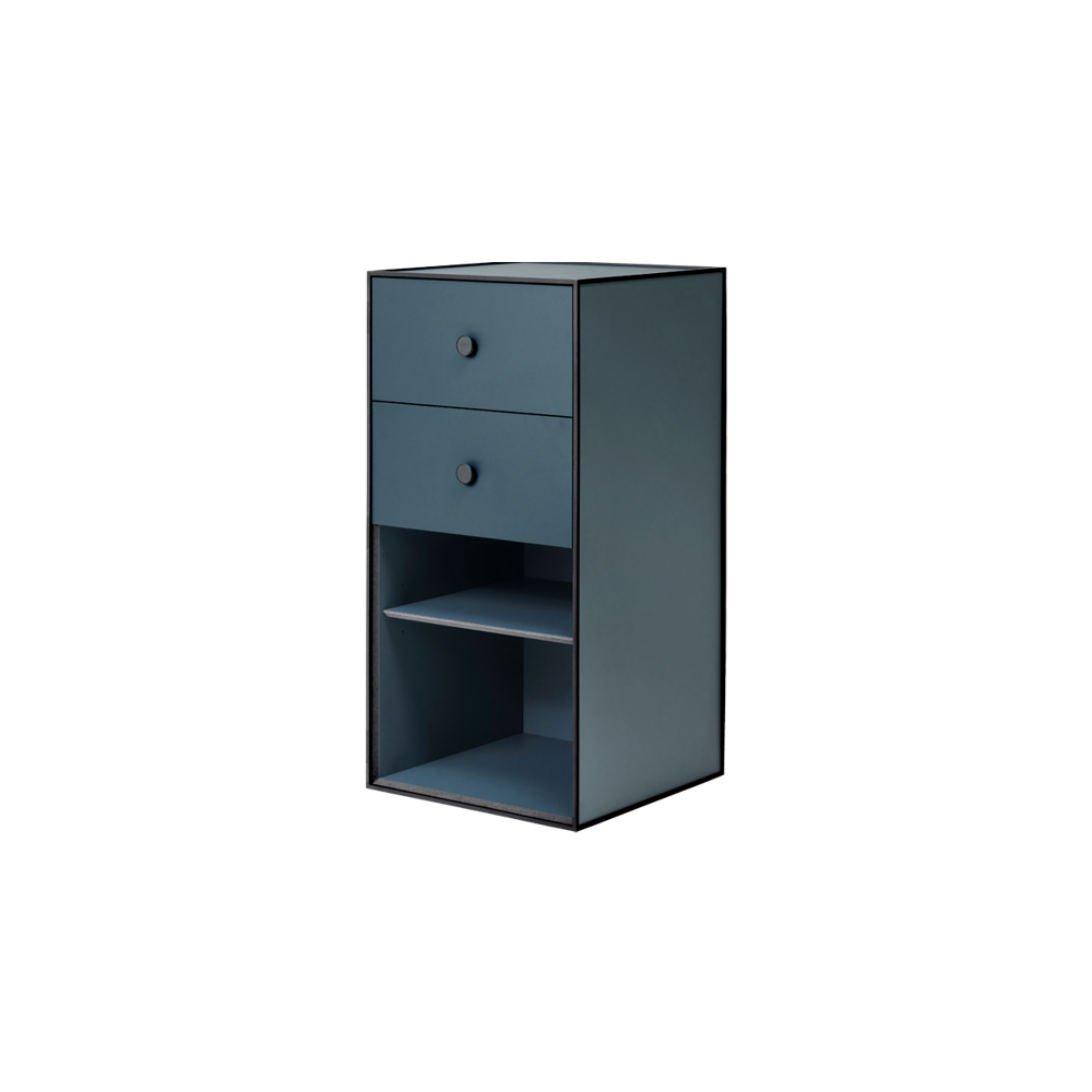Audo Frame 70 m/1 hylde og 2 skuffer