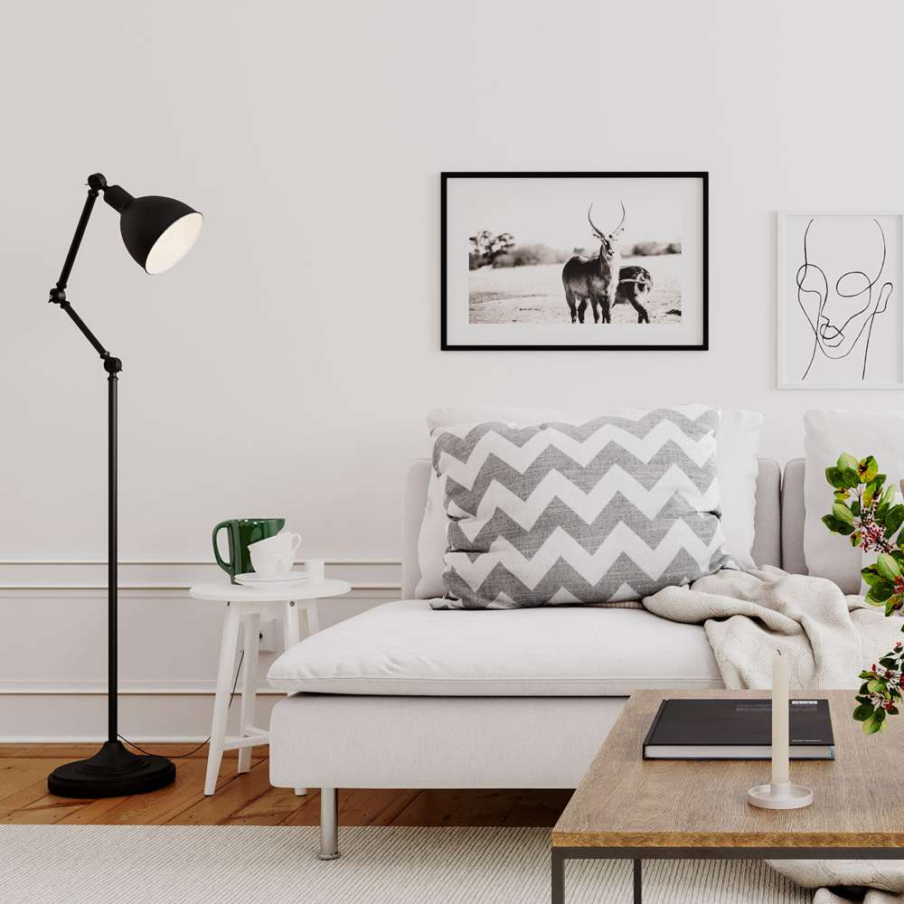 Bazar gulvlampe sort Gulvlampe