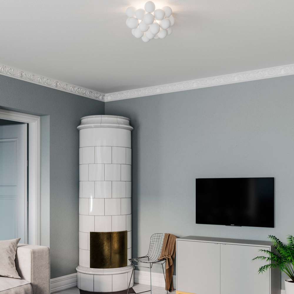 Gross loftlampe hvid ø50 Loftlampe