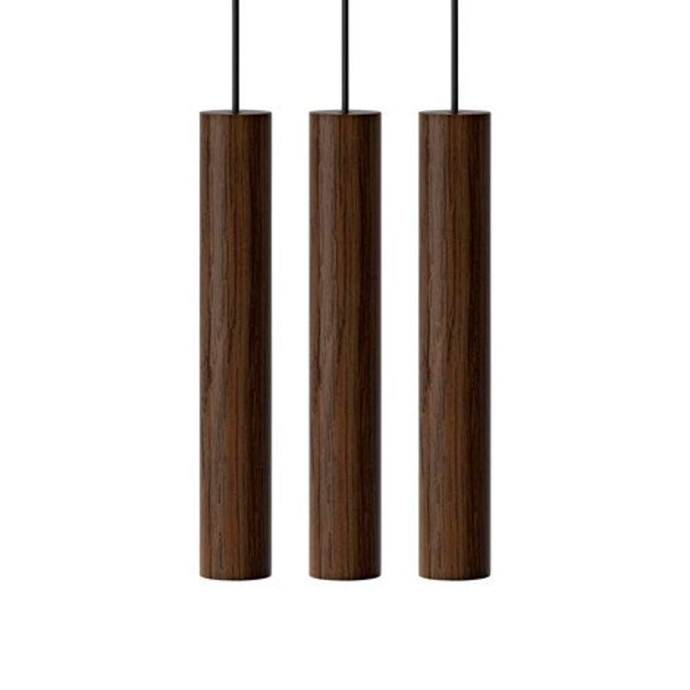 Chimes Cluster 3 - Dark Oak Ø 3 x 22cm Pendel