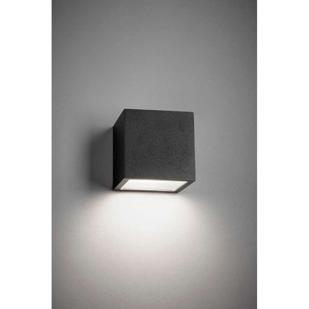 Cube down black Udendørslampe