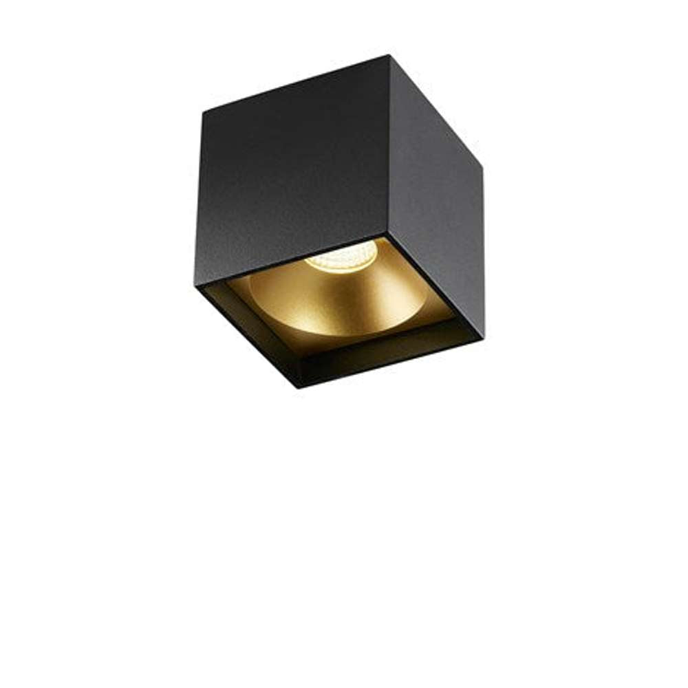 Solo square black/gold Loftlampe