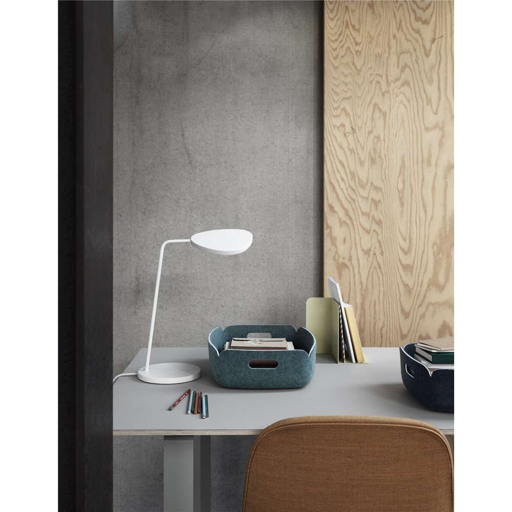 Leaf bordlampe hvid Skrivebordslampe