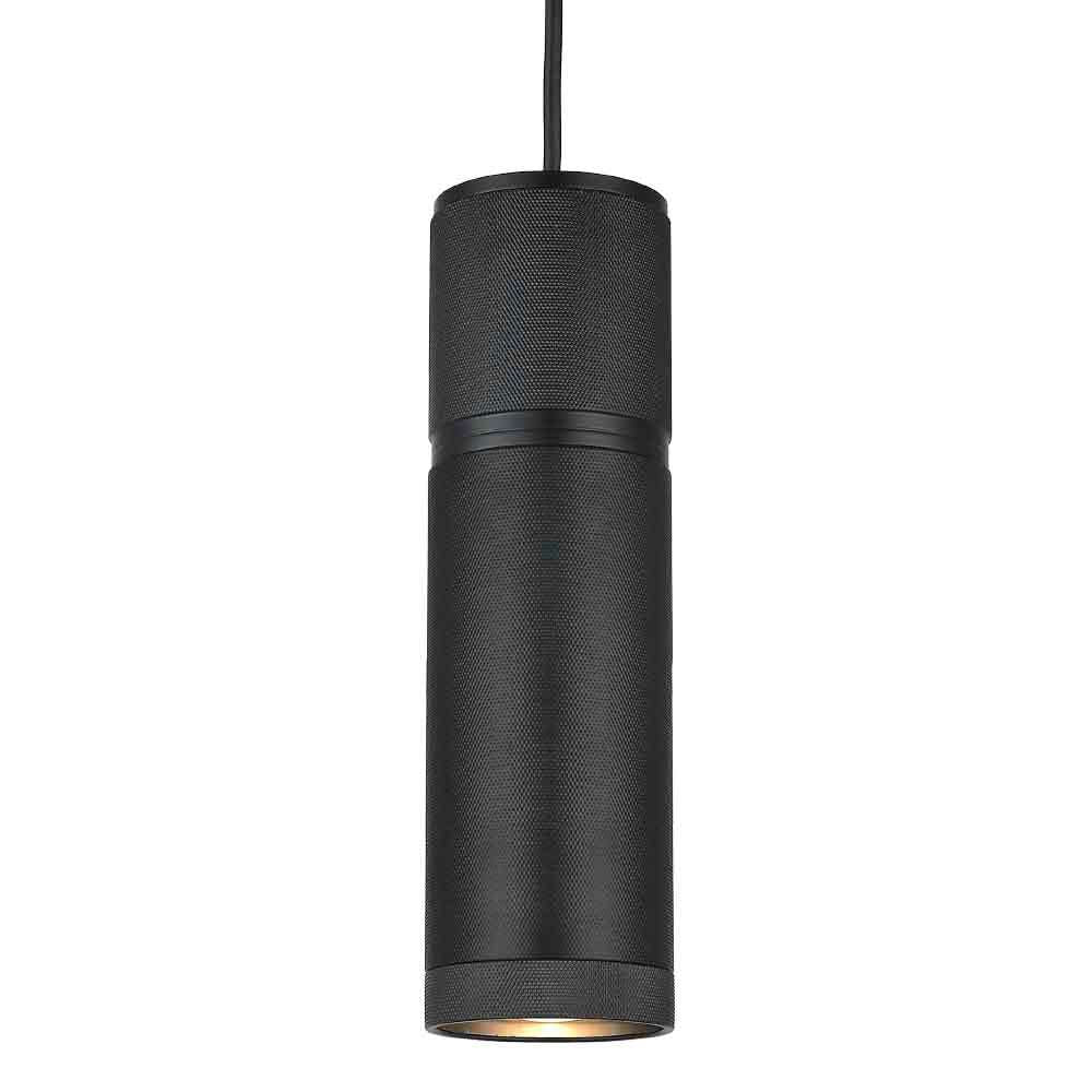 Halo- the pendant cylinder i metal sort ø12 2,5m kabel
