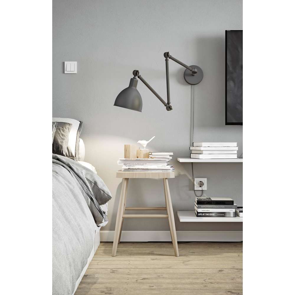 Bazar væglampe grå Væglampe