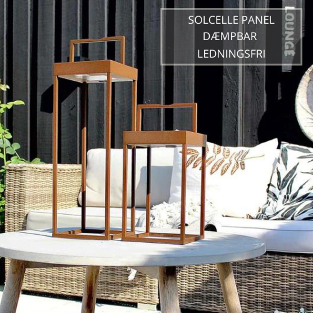 Lucerna solar hybrid 50 corten Portable