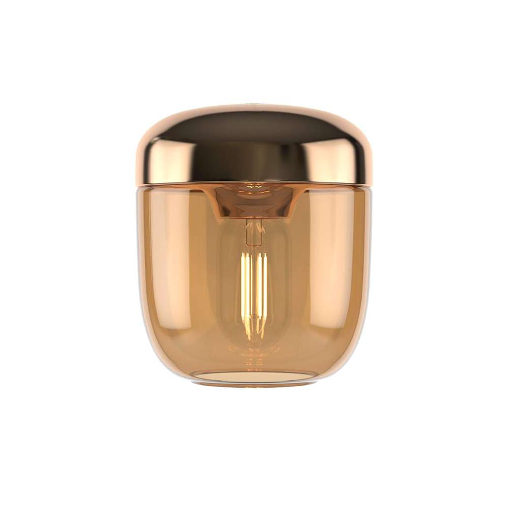 Acorn amber brass Ø 14 x 16 cm Pendel