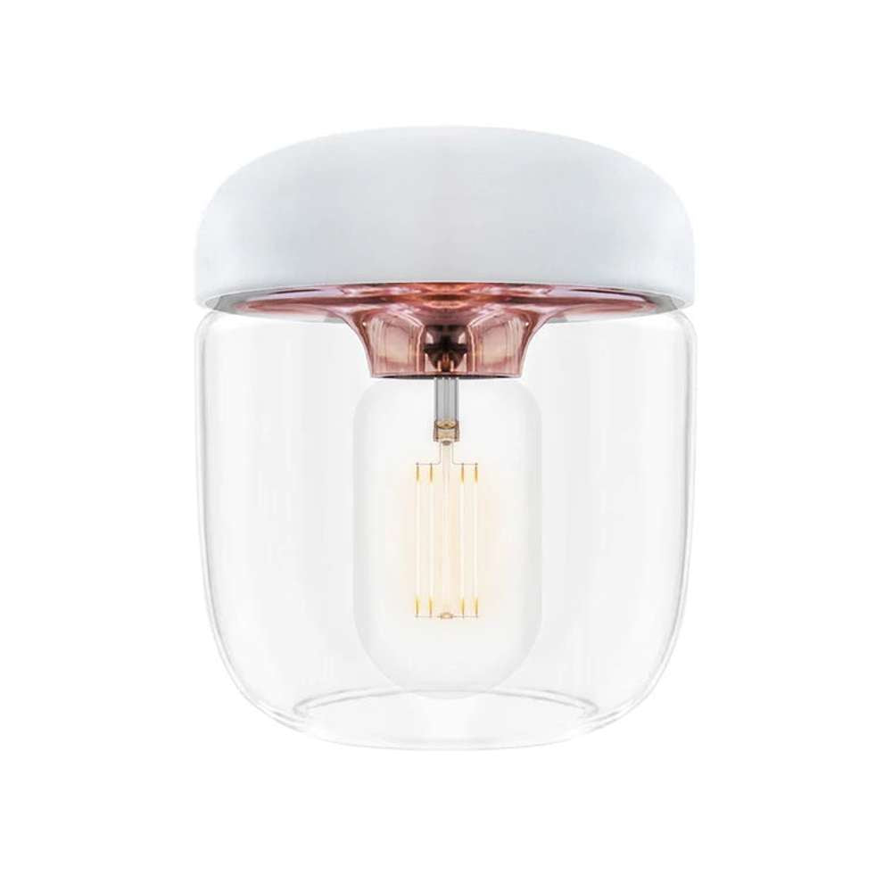 Acorn white polished copper Ø 14 x 16 cm Pendel