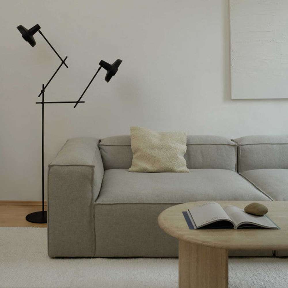 Arigato dobbelt gulvlampe sort Gulvlampe