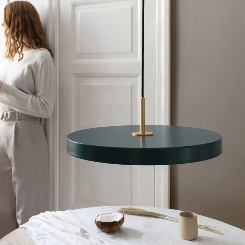 Asteria Medium - Forest green 43 x 14 cm, 2.7m cordset Pendel