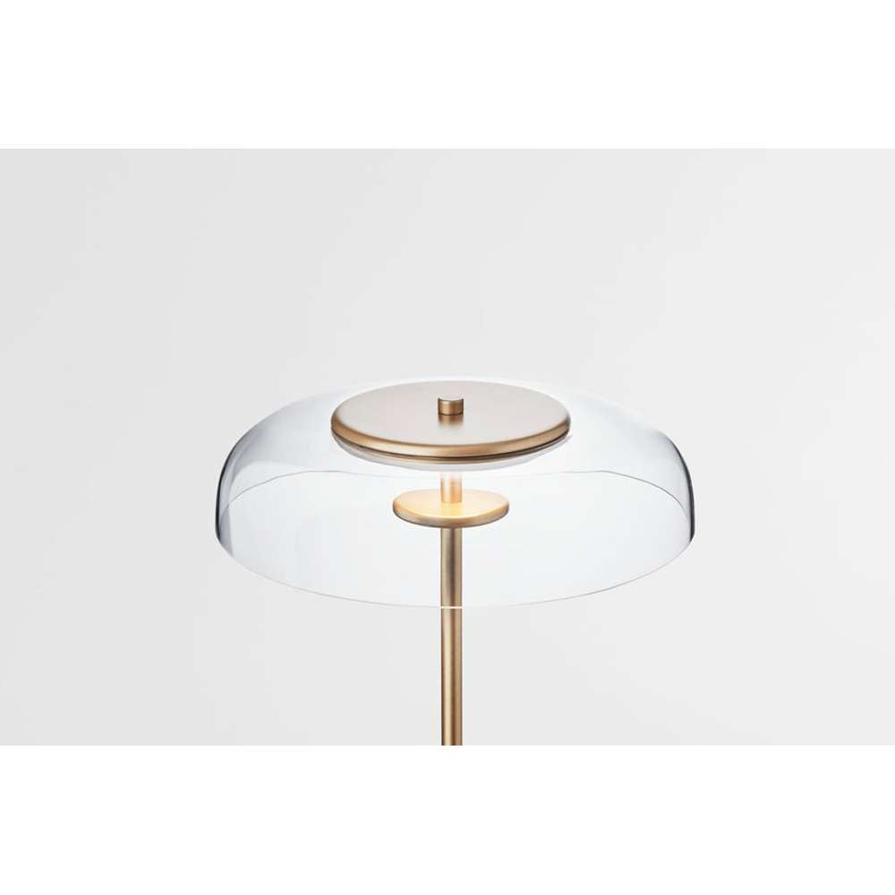 Blossi floor, nordic gold / clear, incl. dimmable switch Gulvlampe