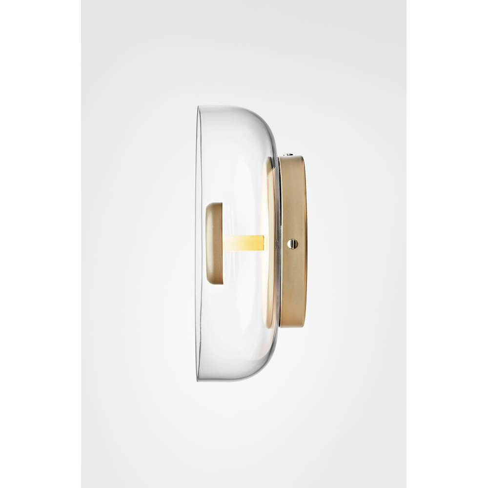 Blossi wall, nordic gold / clear Væglampe