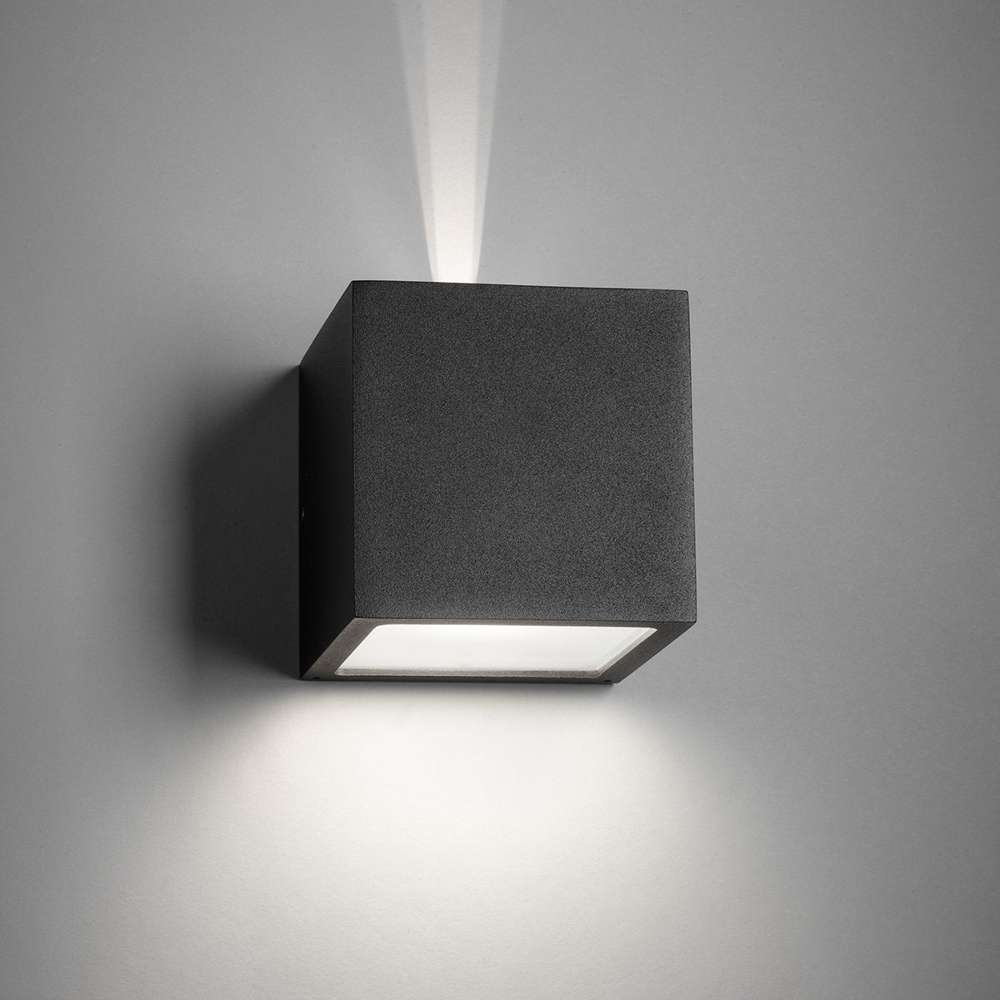 Cube black Udendørslampe