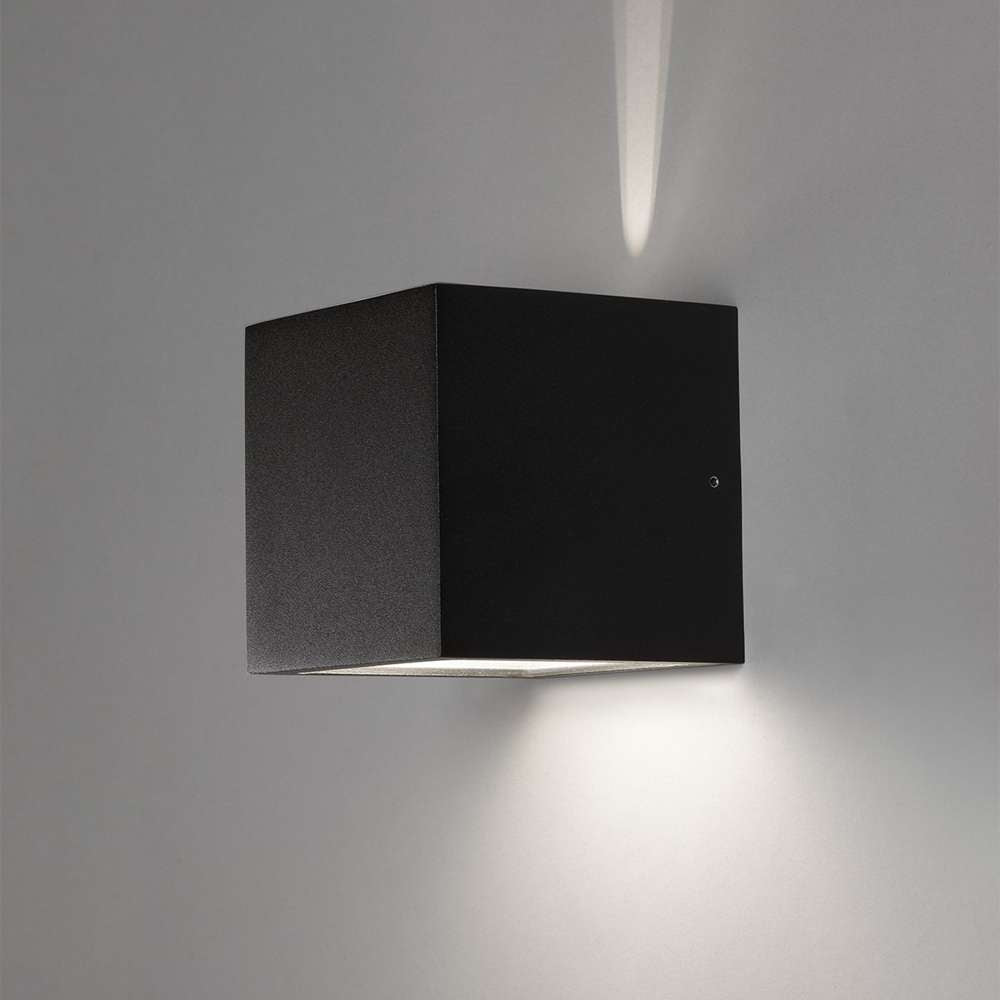 Cube black Udendørslampe