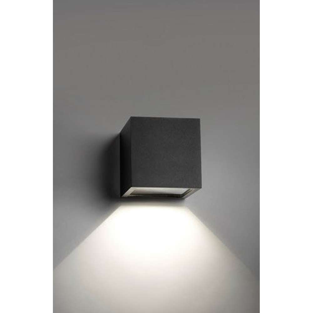Cube xl down led black Udendørslampe