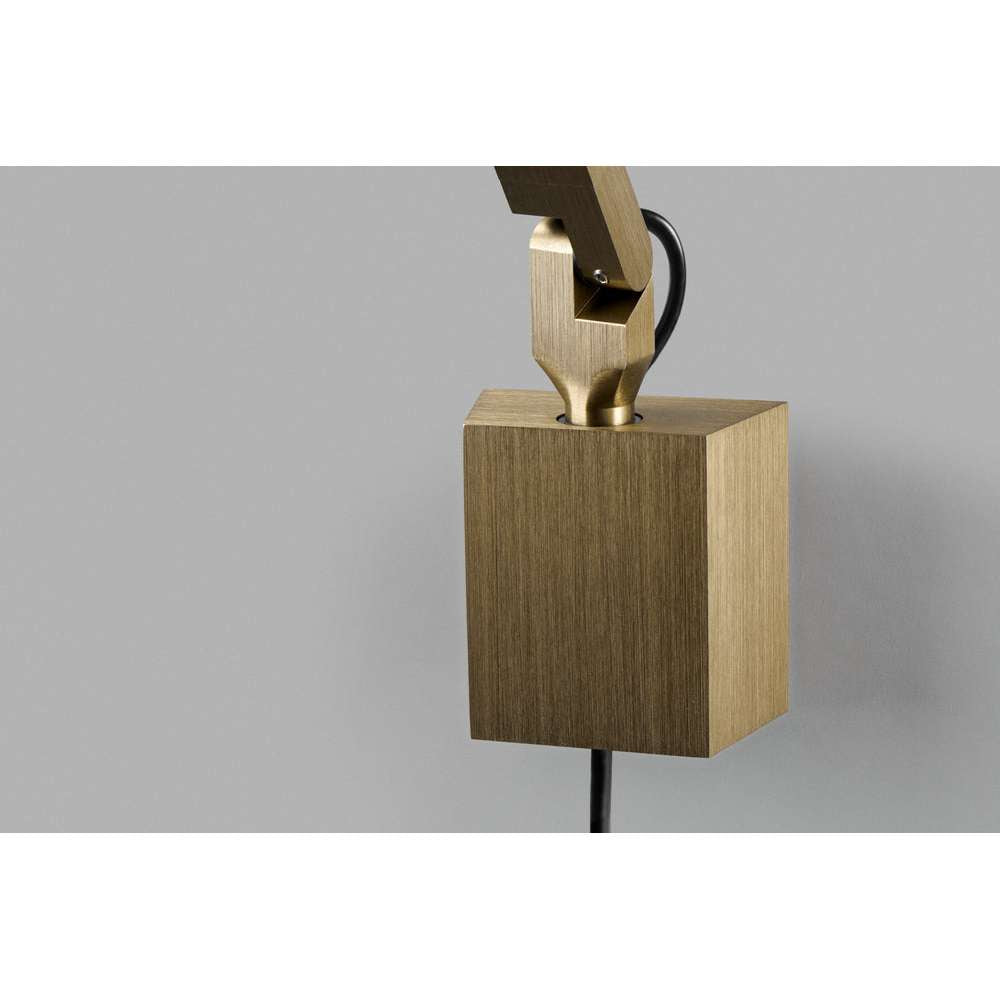 Dark wall mount brass