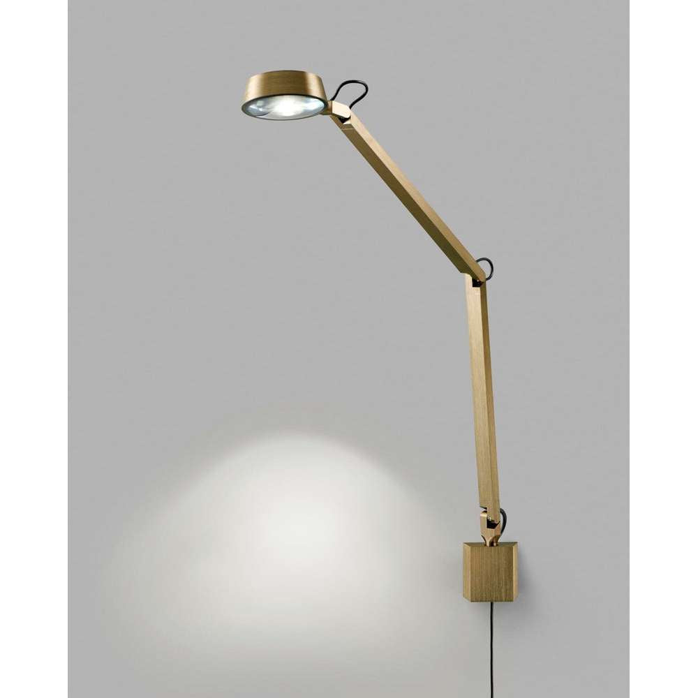 Dark wall mount brass