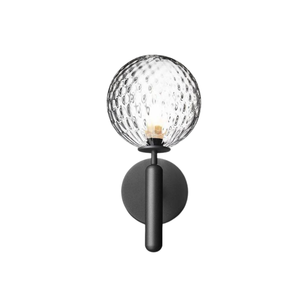 Miira wall, rock grey / optic clear Væglampe