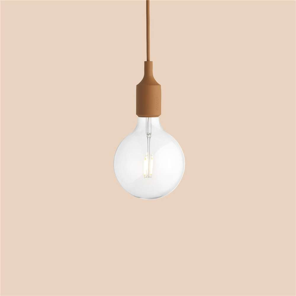 E27 pendel lerfarvet Pendel