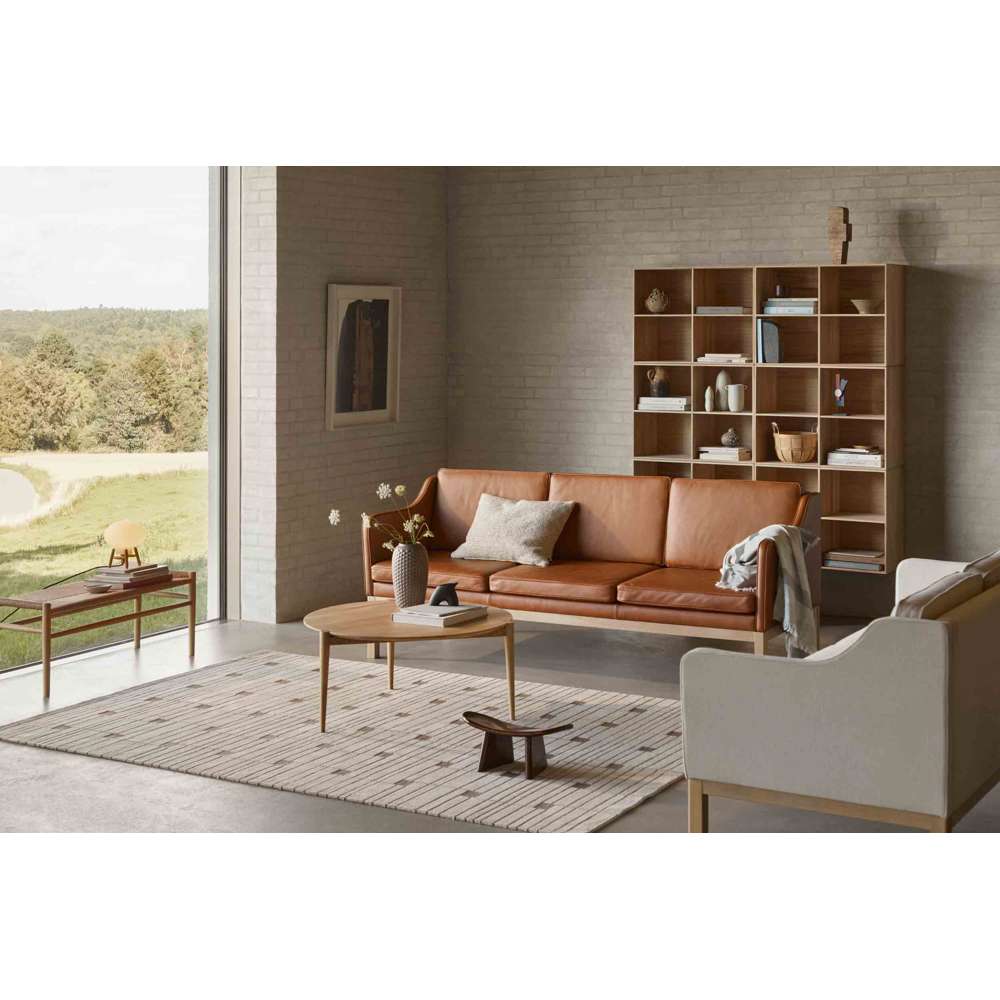 FDB MK46 3-pers. sofa Mogens Koch L43 - Cognac