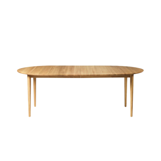 FDB C62 Bjørk spisebord med 2 tillægsplader