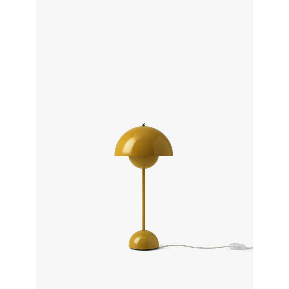 Flowerpot vp3 Bordlampe sennepsgul