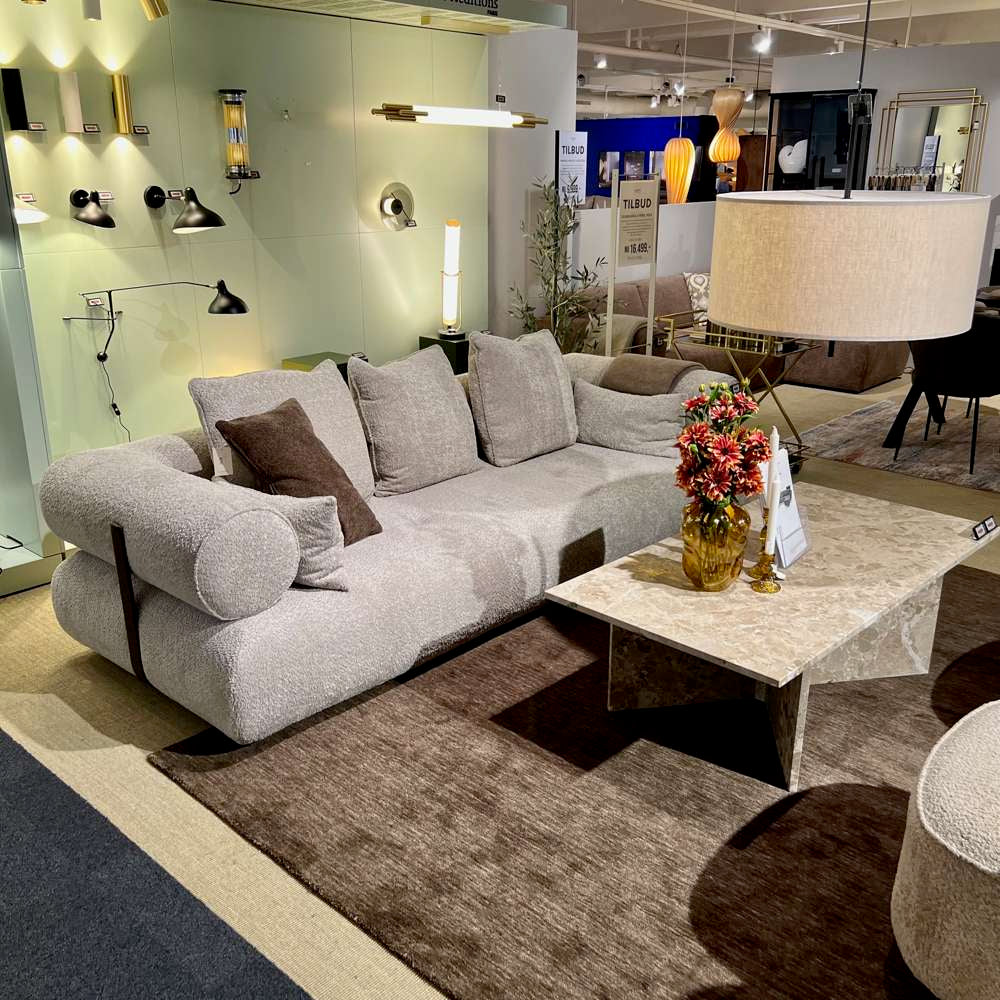 Top-Line Casablanca 3 pers. sofa m. keder inkl. 5 puder