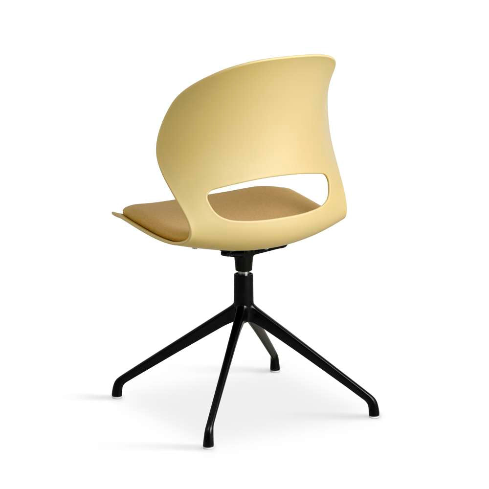 Lexpo Linea spisebordsstol med pude og swivel stel