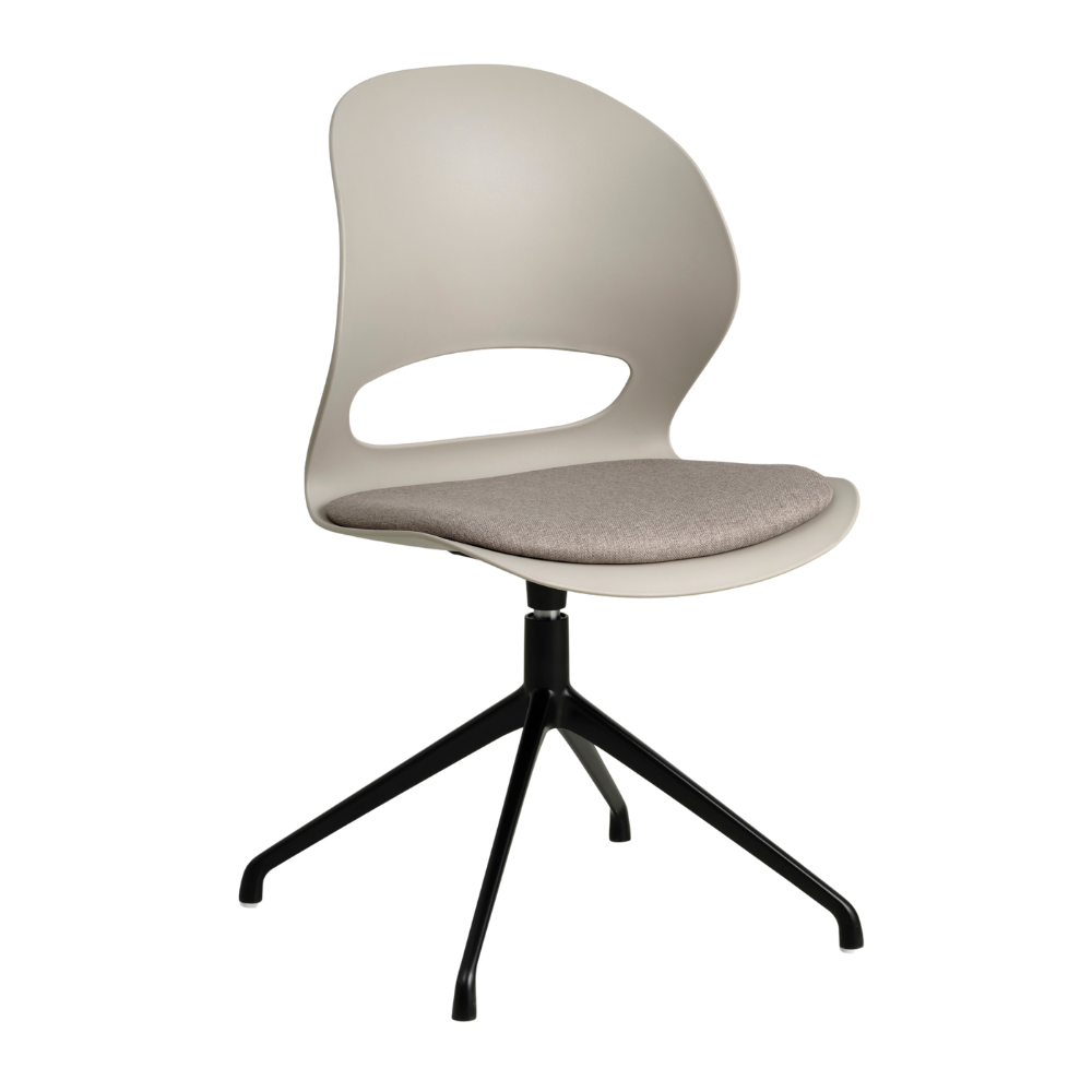 Lexpo Linea spisebordsstol med pude og swivel stel