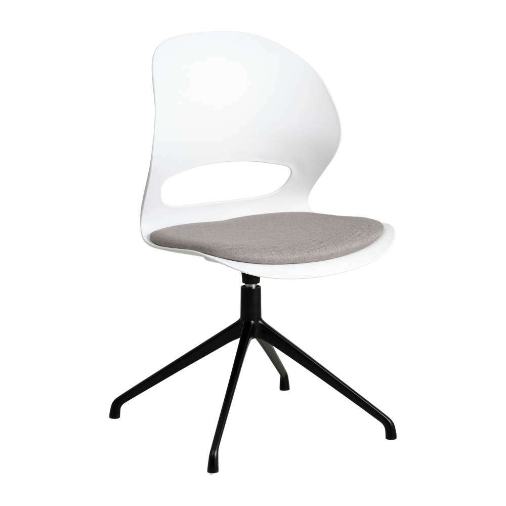 Lexpo Linea spisebordsstol med pude og swivel stel