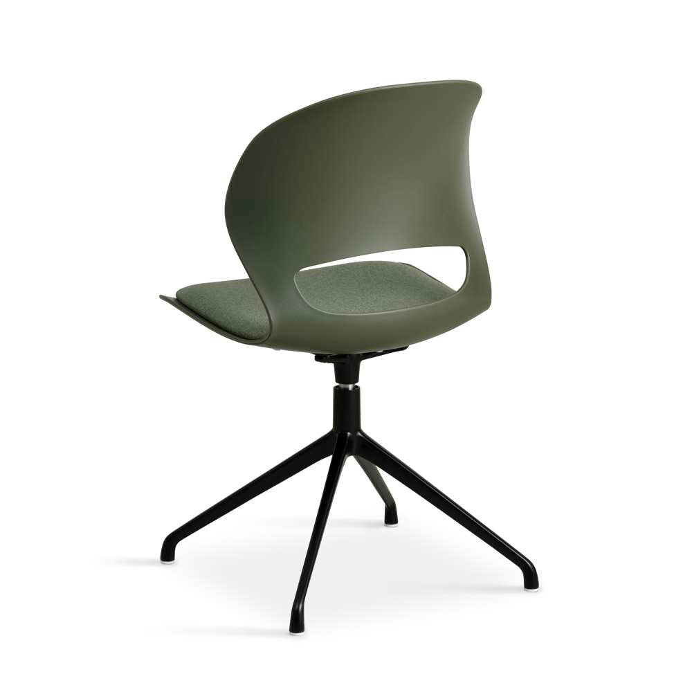 Lexpo Linea spisebordsstol med pude og swivel stel