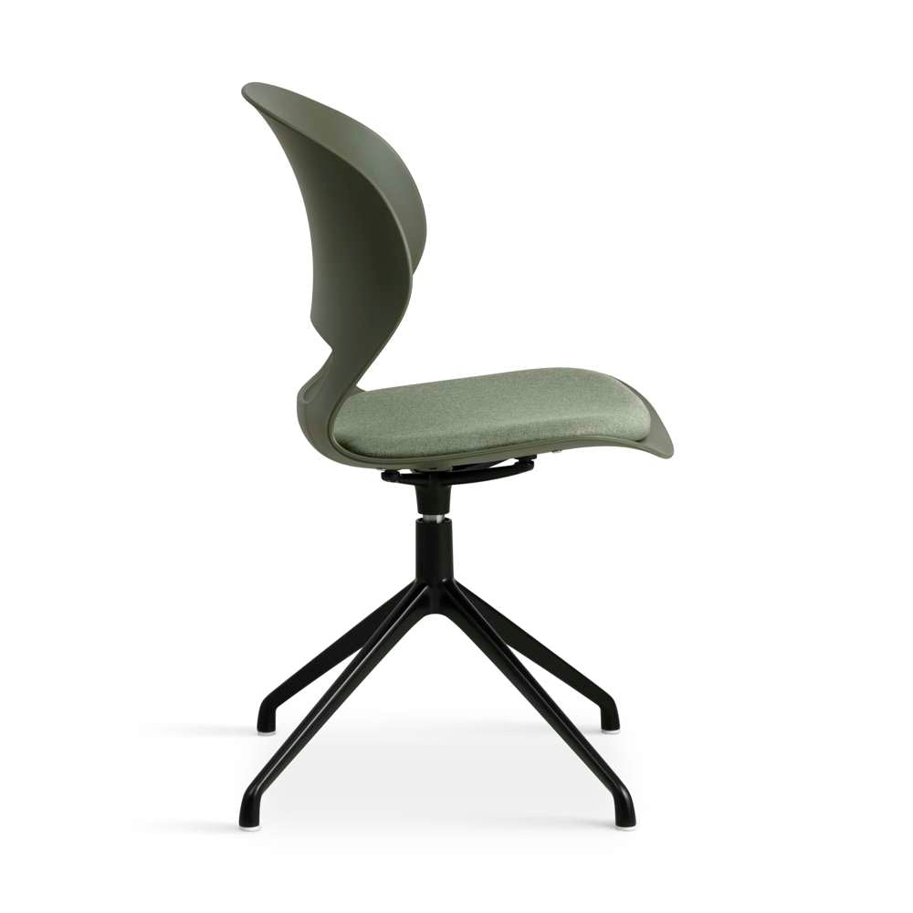 Lexpo Linea spisebordsstol med pude og swivel stel