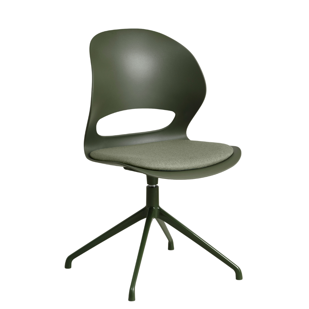 Lexpo Linea spisebordsstol med pude og swivel stel