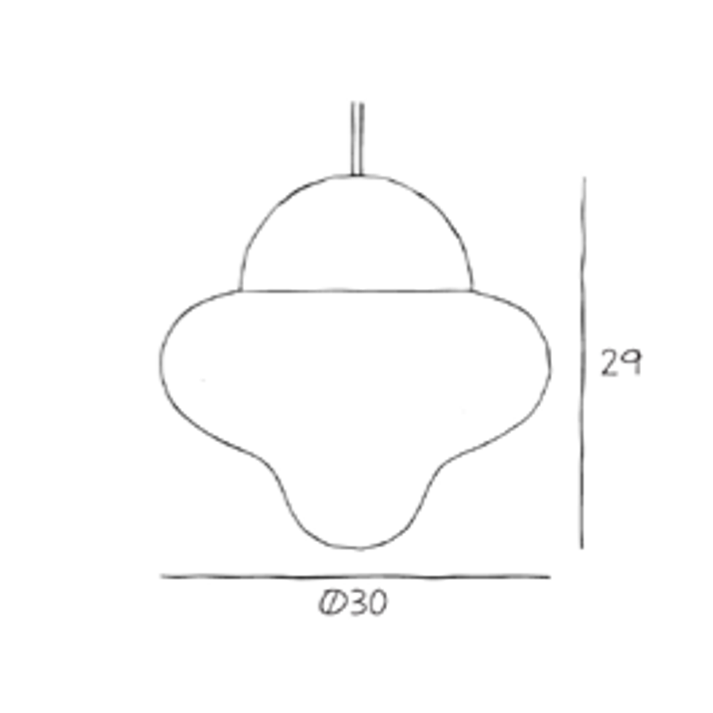 Design by us nutty brown pendant ø: 30 cm - brown/gold