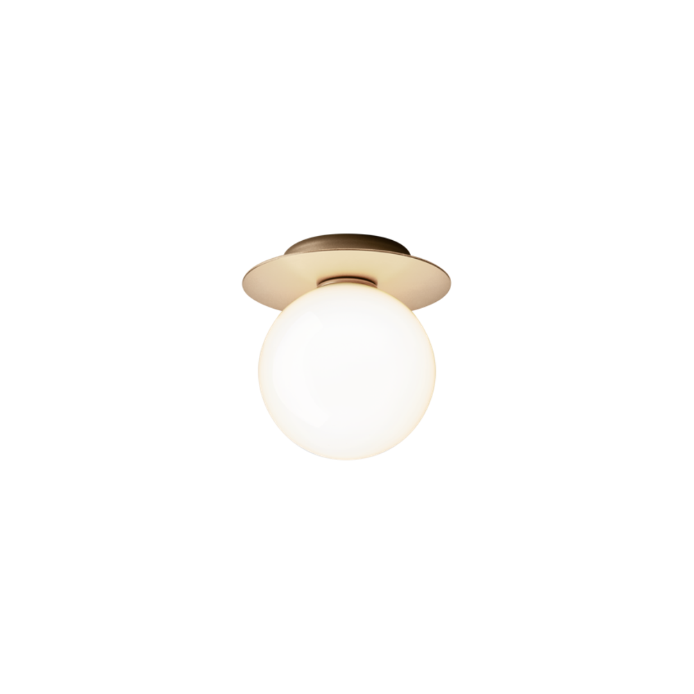 Liila 1 medium, nordic gold / opal, ip44 Væglampe Væglampe