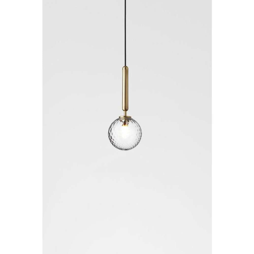 Miira 1, brass / optic clear Pendel