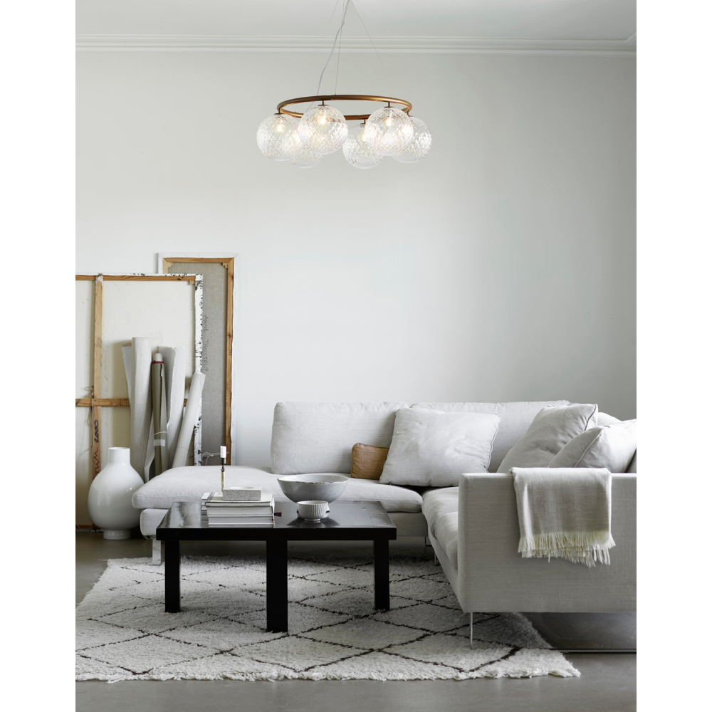 Miira 6 circular, dark bronze / optic clear Loftlampe Loftlampe