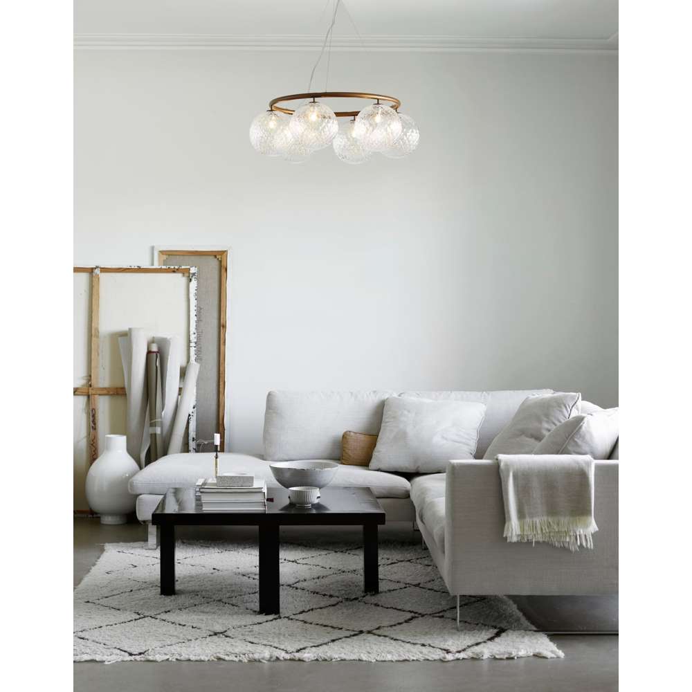Miira 6 circular, dark bronze / optic clear Loftlampe