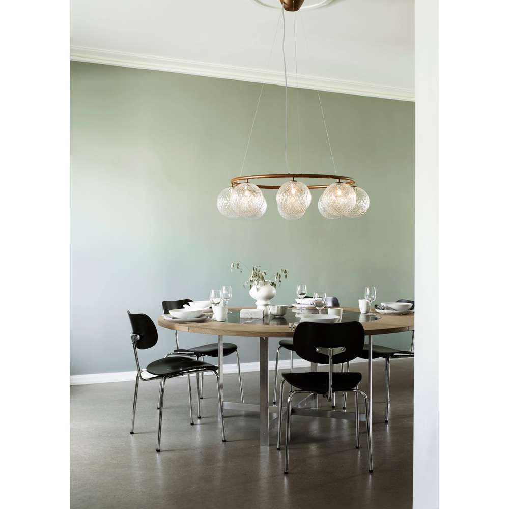 Miira 8 circular, dark bronze / optic clear Loftlampe