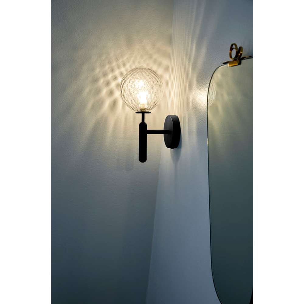 Miira wall, rock grey / optic clear Væglampe