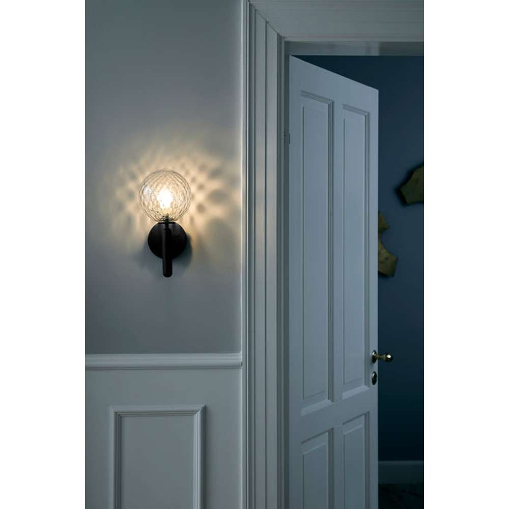 Miira wall, rock grey / optic clear Væglampe