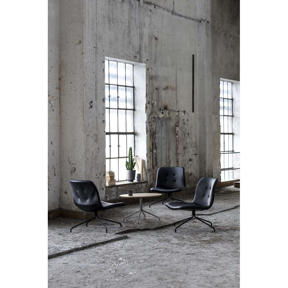 Bent Hansen Primum loungestol med armlæn og drejestel