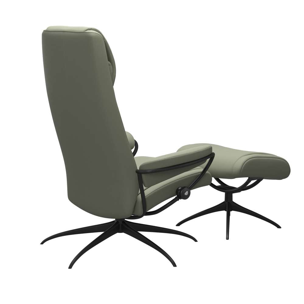Stressless® Paris Star høj ryg lænestol - Shadow green