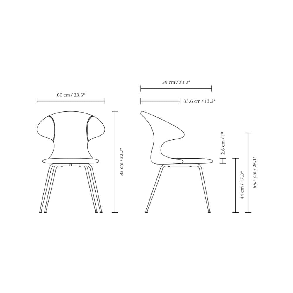 Umage Time Flies spisebordsstol Sugar Brown