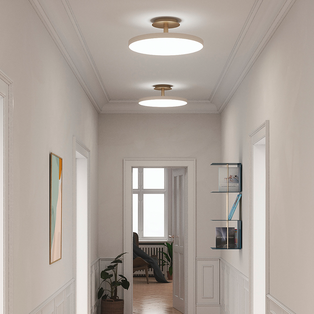 Asteria Up Large pearl white Ø 60 x 21 cm Loftlampe
