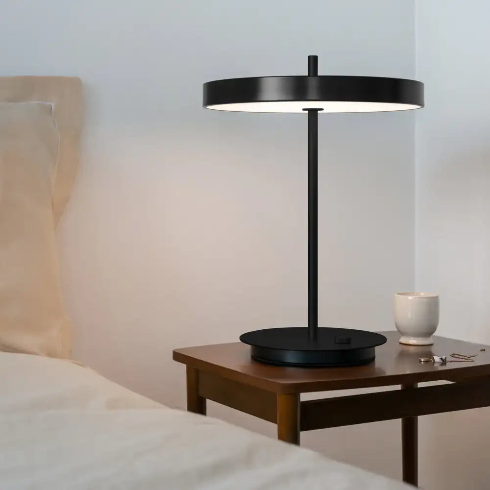 Asteria Table Black Black base Bordlampe