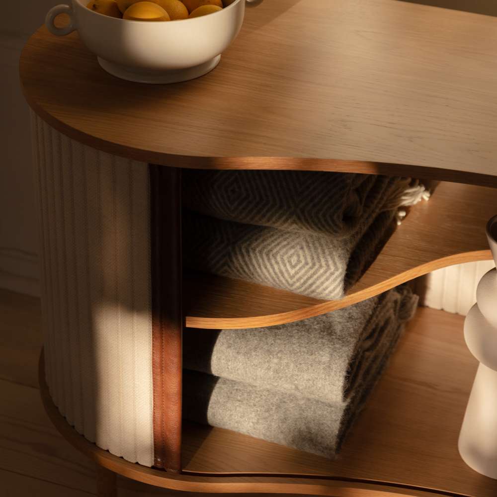 Umage Audacious skab m/jalousidøre Sugar Brown