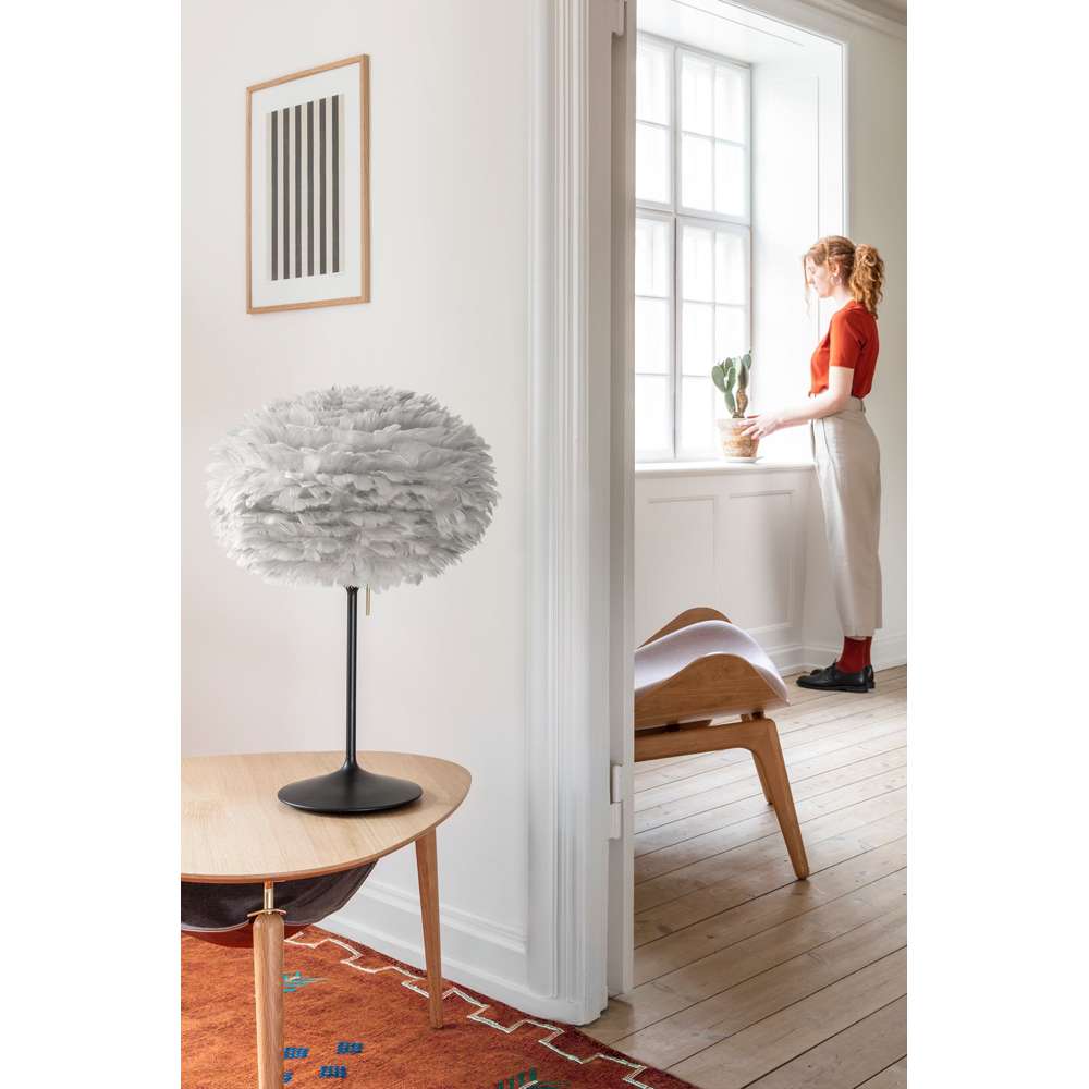 Santé table stand black, w/USB, H 42 cm Bordlampe