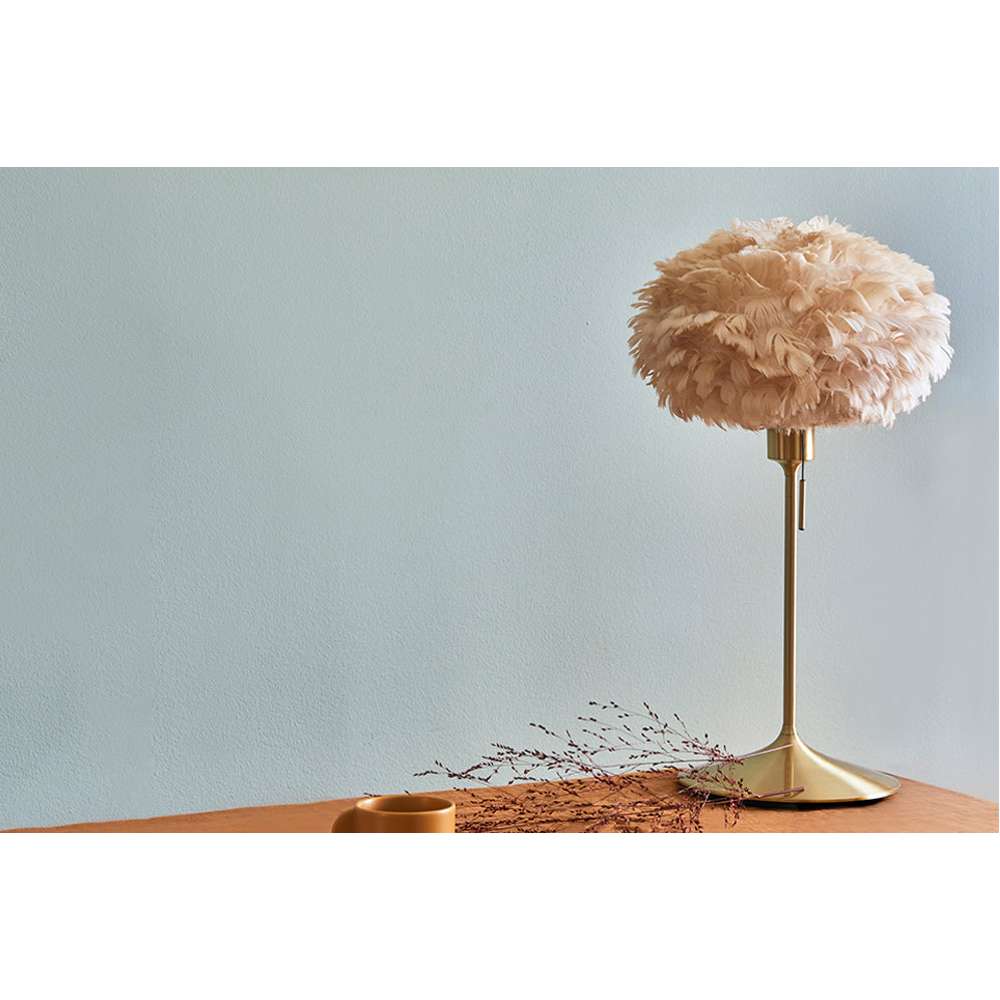 Santé table stand brushed brass, w/USB, H 42 cm Bordlampe