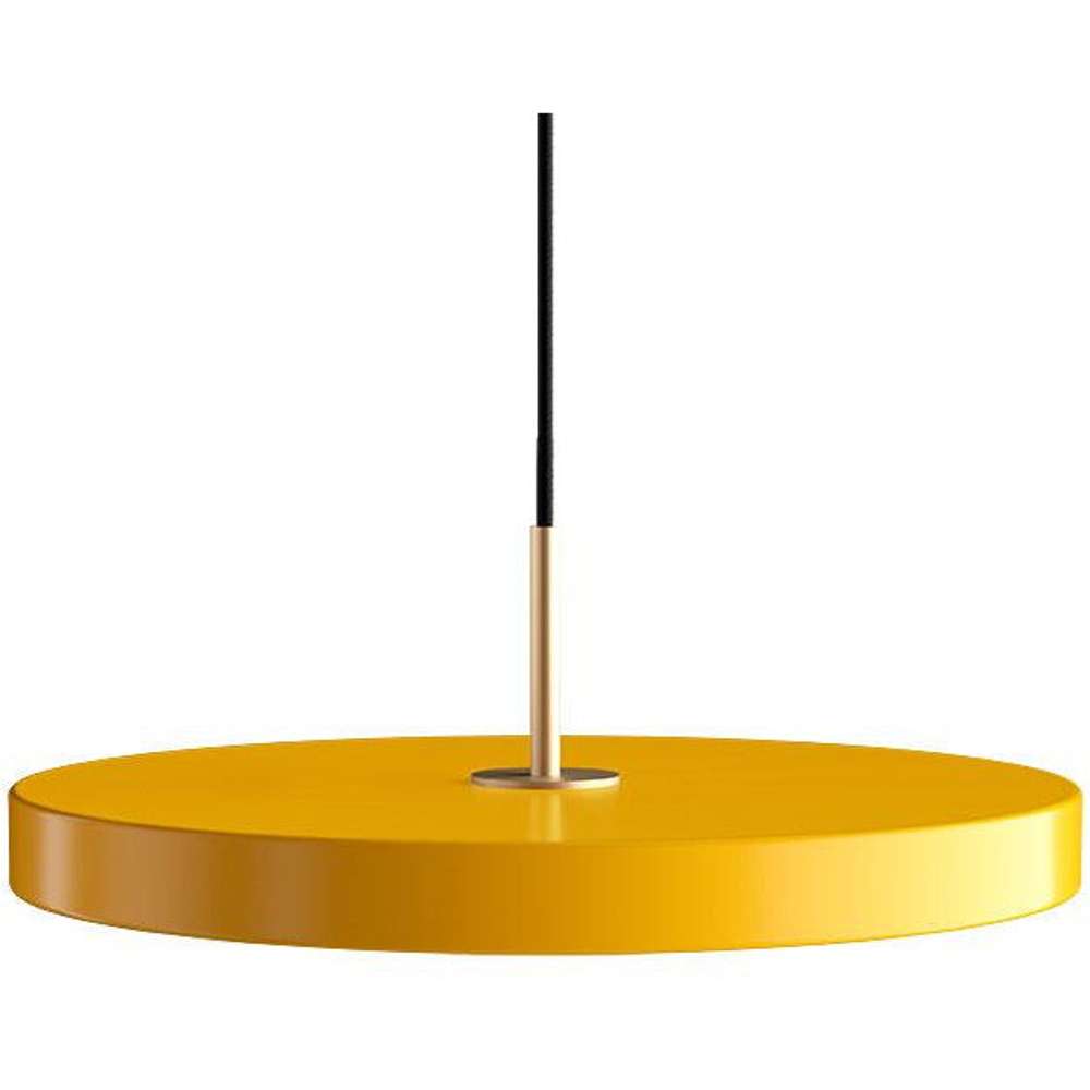 Asteria Medium - Saffron yellow 43 x 14 cm, 2.7m cordset Pendel